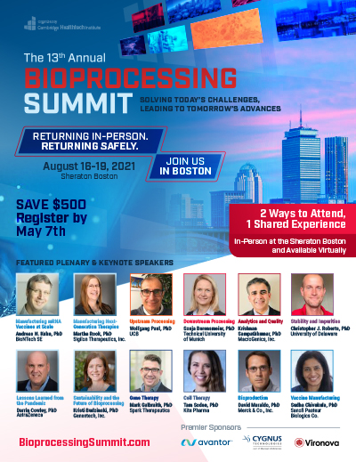 2021 Bioprocessing Summit Brochure