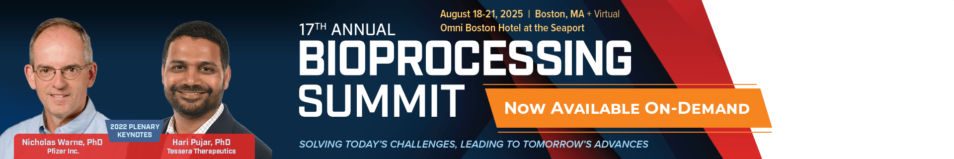 Bioprocessing Summit Hero Banner