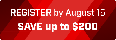 Register Early For Maximum Savings